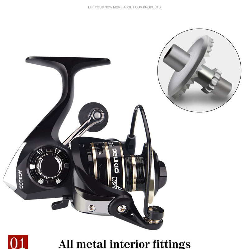 Fishing Wheel Metal Fishing Reel Bait Telescopic Fishing Rod Wheel