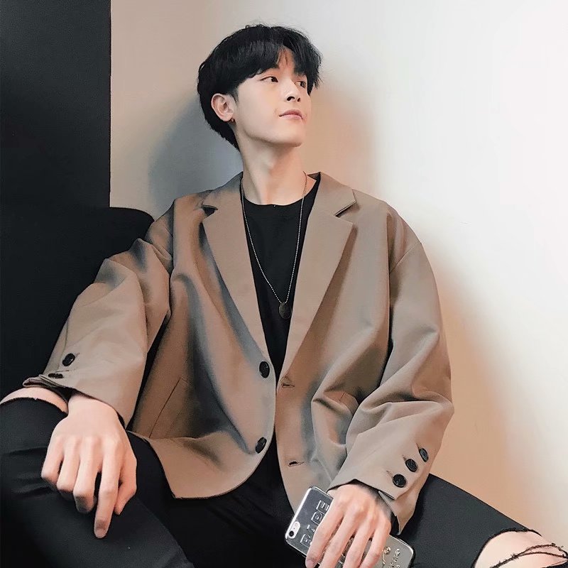 Casual Men's Loose Thin Suit Jacket