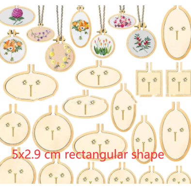 Wooden Mini Embroidered Stretch Jewelry