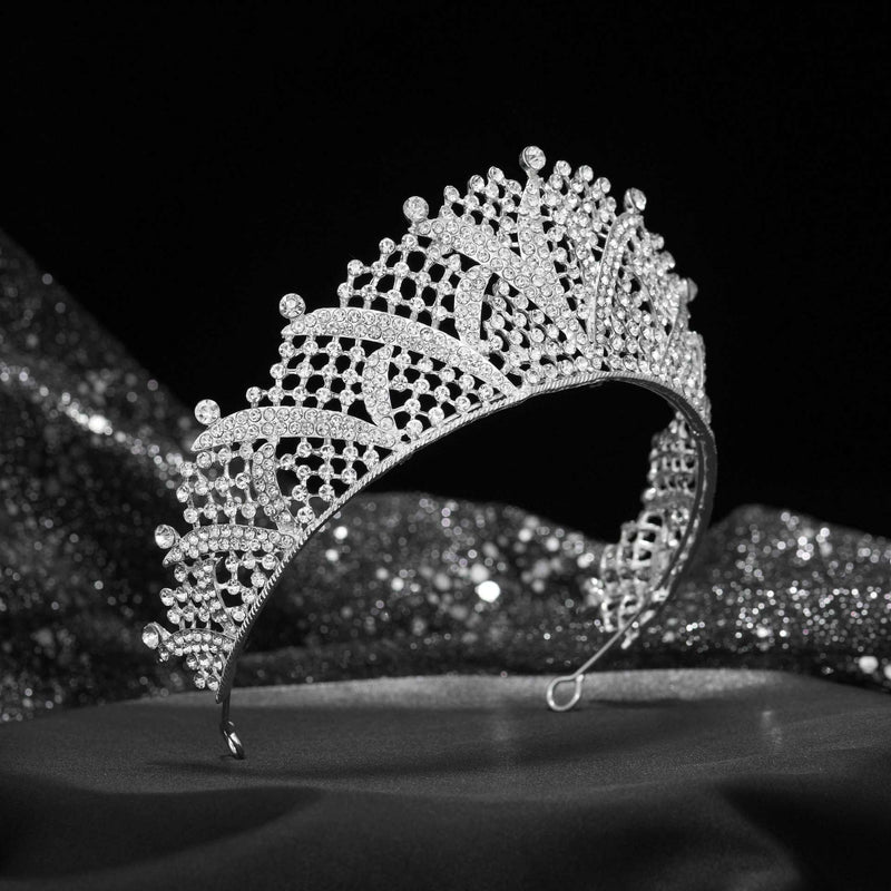 European And American Zircon Full Diamond Alloy Crown Headband