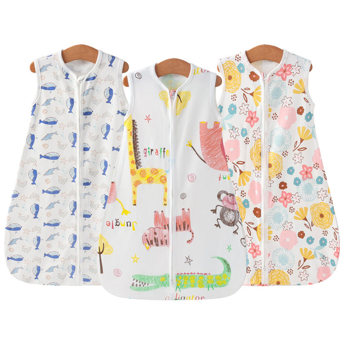 Newborn Summer Vest Sleeping Bag Baby Anti-kick Quilt