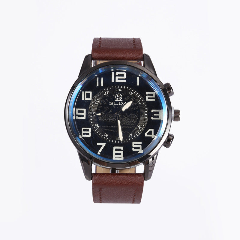 Belt Men's Digital Dial Quartz Watch