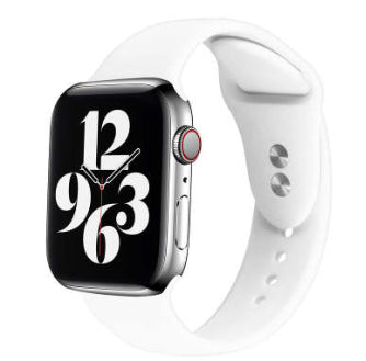 Bracelete de Silicone de Cor Sólida com Fecho de Pinos Duplos para Smartwatch