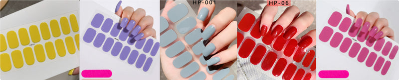 Autocolantes de beleza para unhas, semi-curados, de segunda geração, impermeáveis e duradouros