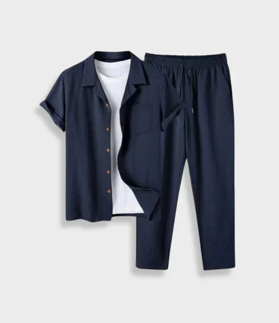 Neues digitales Herren-Outfit aus Baumwoll-Leinen-Hemd