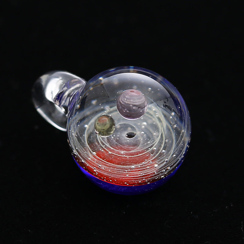 Starry Sky Glass Ball Universe Starry Sky Colored Glaze Pendant Necklace Bracelet Colored Glaze Pendant