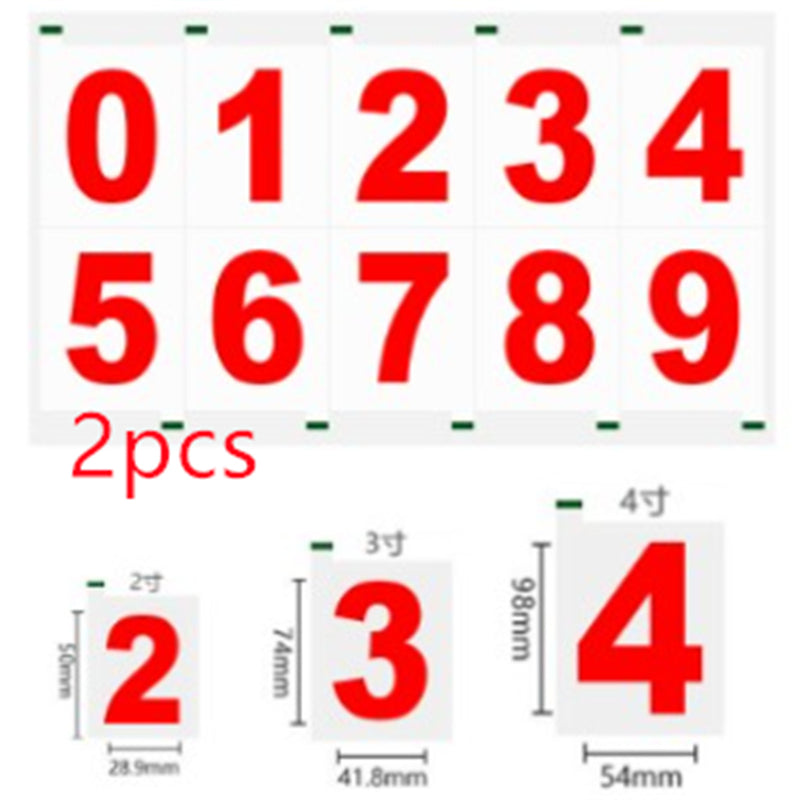 High Temperature Resistant Signboard Reflective Waterproof Pvc Adhesive Number Paper