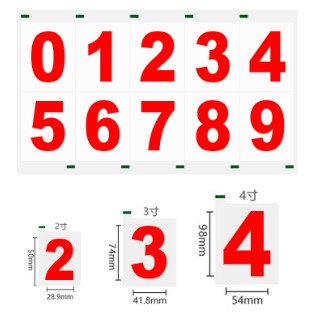 High Temperature Resistant Signboard Reflective Waterproof Pvc Adhesive Number Paper