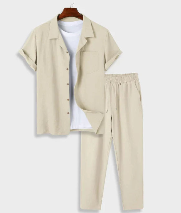 Neues digitales Herren-Outfit aus Baumwoll-Leinen-Hemd