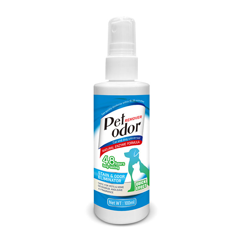 Katzen- und Hunde-Geruchsneutralisierer, Spray zur Entfernung von Urinflecken für den Innenbereich