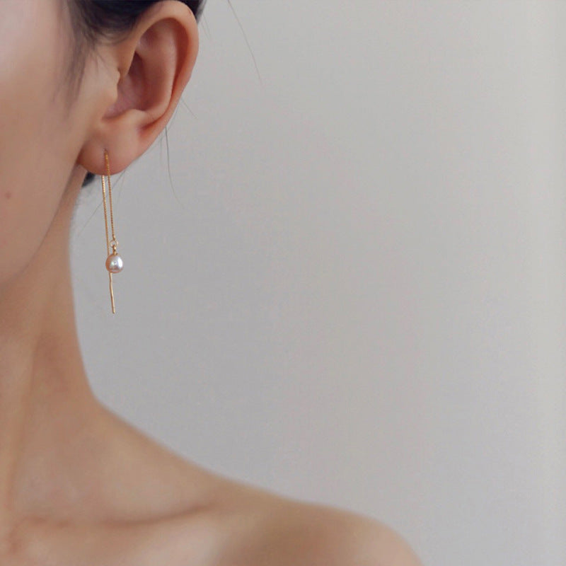 Women's Fashion Long Tassel Hanging Earrings