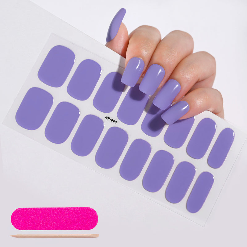 Autocolantes de beleza para unhas, semi-curados, de segunda geração, impermeáveis e duradouros