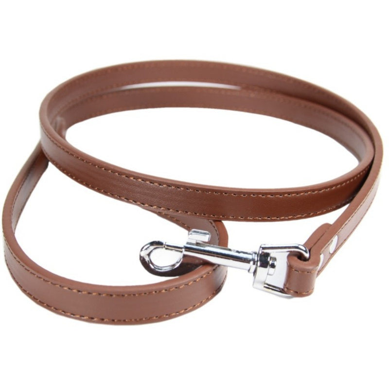 Pet Leash Cat PU Leather Dog Chain