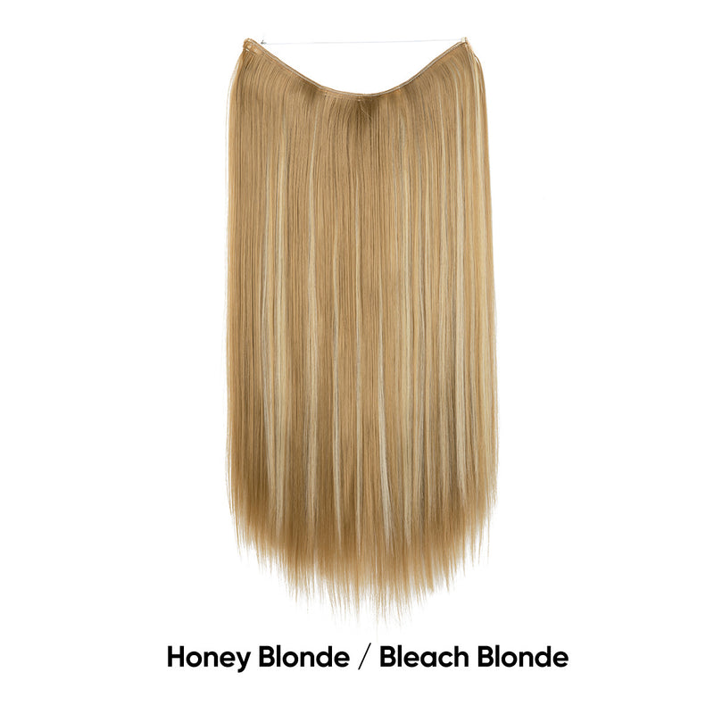 Women's One-piece Adjustable Invisible Straight Multi-color Gradient Hair Extension Fishline