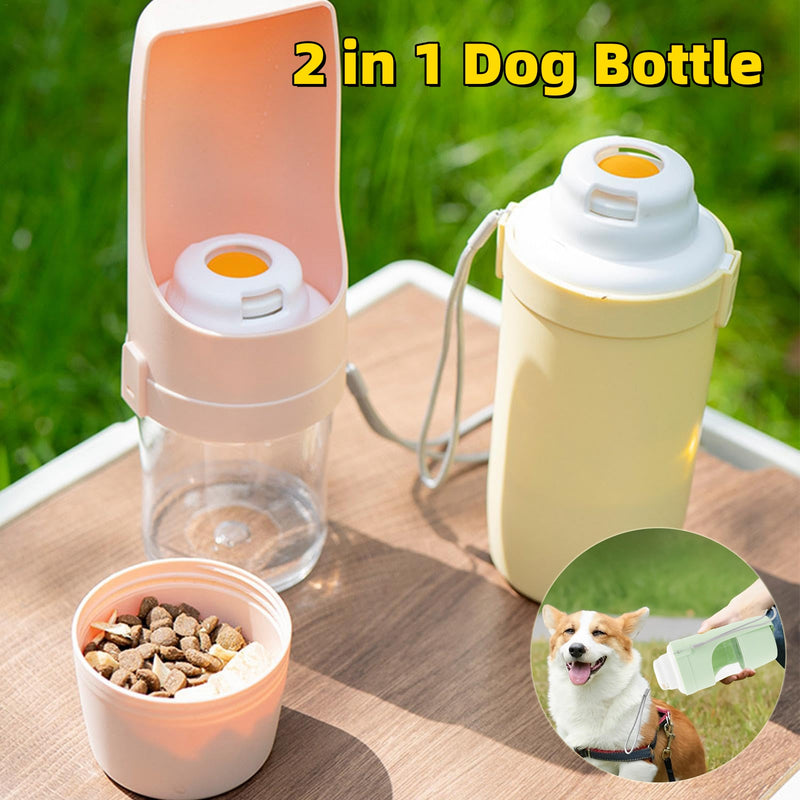 Garrafa de água para cães 2 em 1, dispensador de água para animais de estimação, alimentador para beber, alimentação para cães, animais de estimação, copo portátil ao ar livre, produtos para animais de estimação