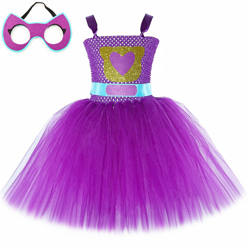 Super Cat Dress Children Cartoon Tulle Skirt Performance Wear