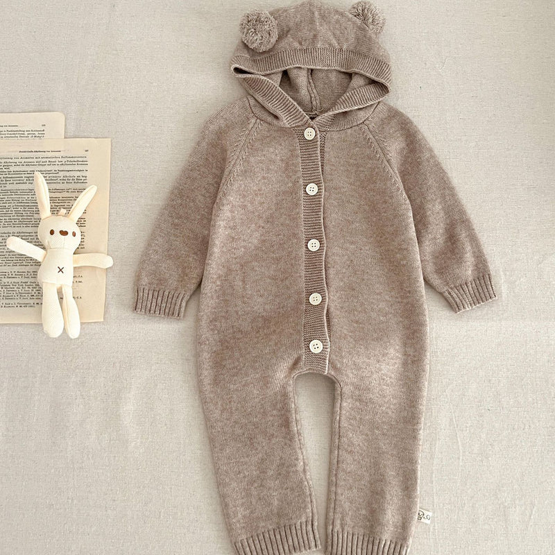 Fato de banho com capuz e orelhas de urso ou coelho estilo ocidental