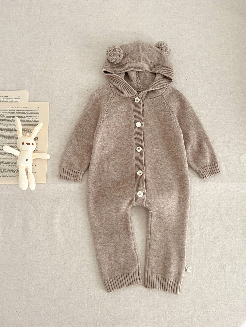 Fato de banho com capuz e orelhas de urso ou coelho estilo ocidental