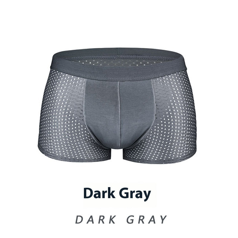 Ice Silk Men's Shorts Head Plus Size Boxer Briefs