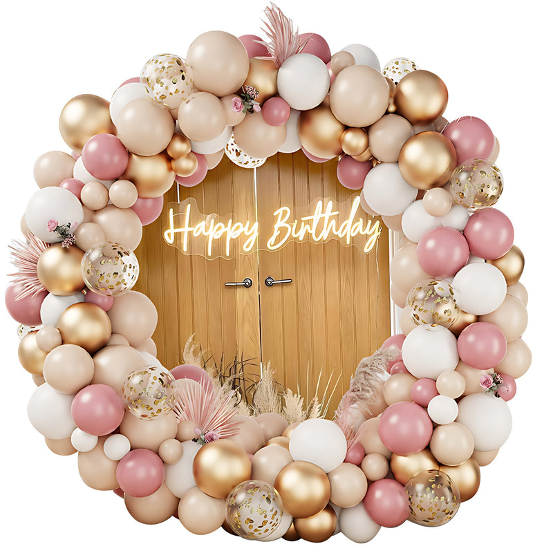 Colorful Latex Birthday Balloon Garland Arch Suit