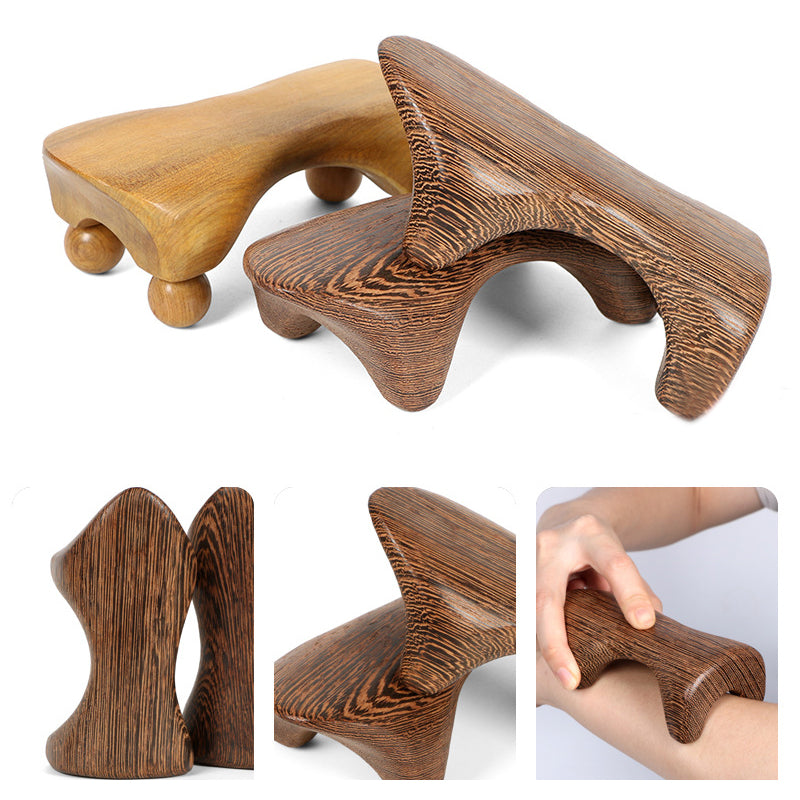 Natürliche Massage-Schabebretter aus Holz für Hunde