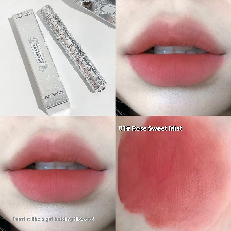 Batom Matte Velvet Mist Lip Mud Branco