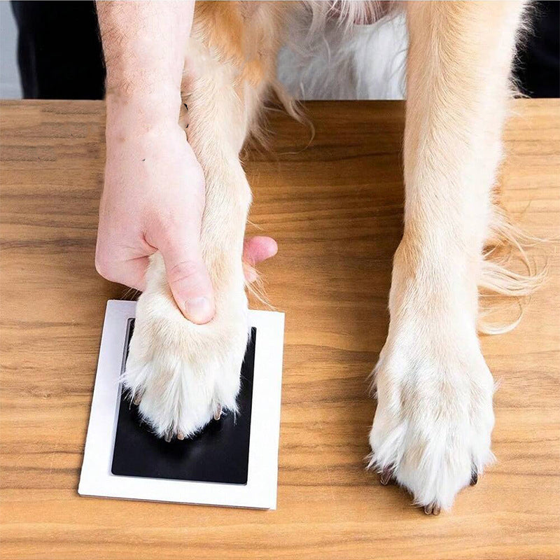Álbum de fotos comemorativo para crianças e animais de estimação, cartão postal para esfregar impressões digitais, suprimentos para animais de estimação faça você mesmo