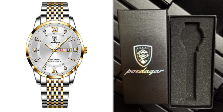 Nouveau Montre pour hommes étanche calendrier lumineux