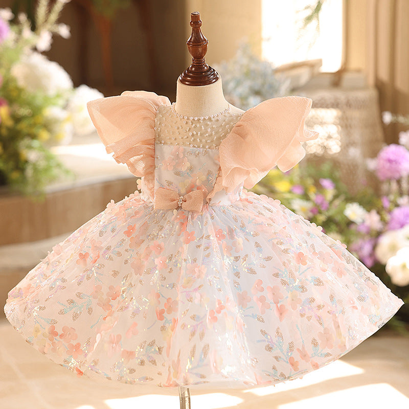 Vestido de Menina Princesa para Festa de Aniversário e Ocasiões Formais