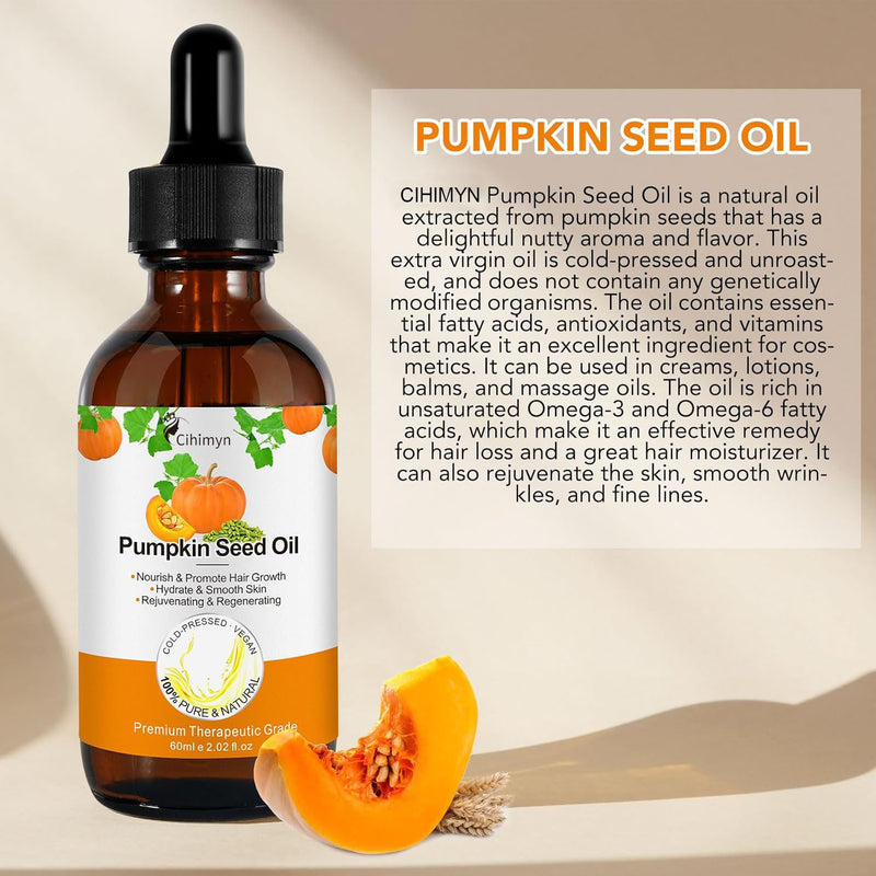 Pumpkin Seed Oil Moistens And Maintains Hair Roots