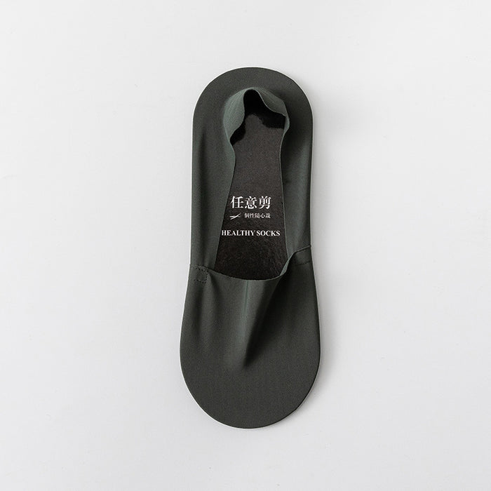 Socks Shallow Mouth Invisible Seamless Low Cut Pure Cotton Bottom Ice Silk