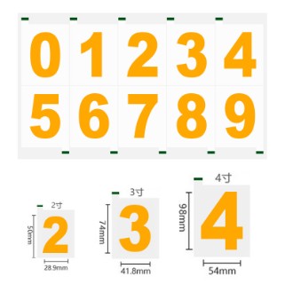 High Temperature Resistant Signboard Reflective Waterproof Pvc Adhesive Number Paper