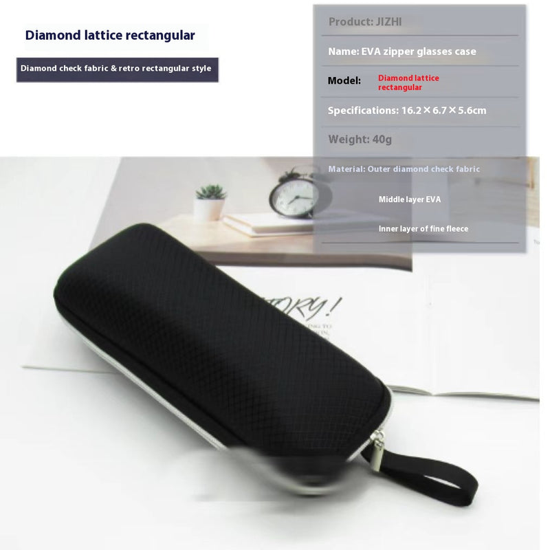 Large Sports Sunglasses Simple Zipper Creative Myopia Eye Case