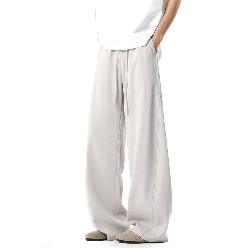 Men's Spring And Summer Stitching Draping Casual Suit Pants