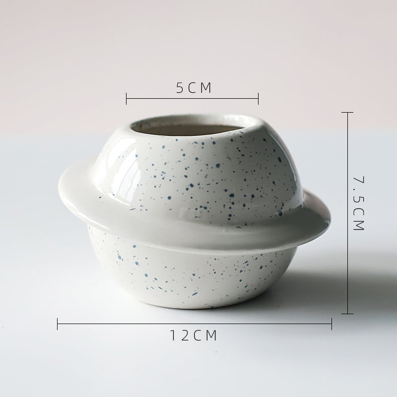 Creative Planet Shape Ceramic Flower Pot