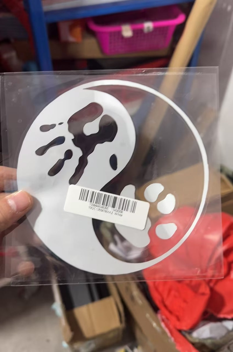Custom Made For Foreign Trade Vehicle Sticker Yin Yang Pet Cat Dog Paw Print