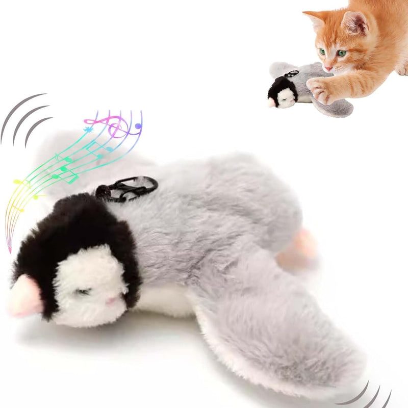 Interactive Chirping Bird Cat Toy, New Flying Interactive Flapping Chirping Bird Cat Toy, Flapping Bird Cat Toy For Indoor Bored Cats, Flapping Bird Cat Toy