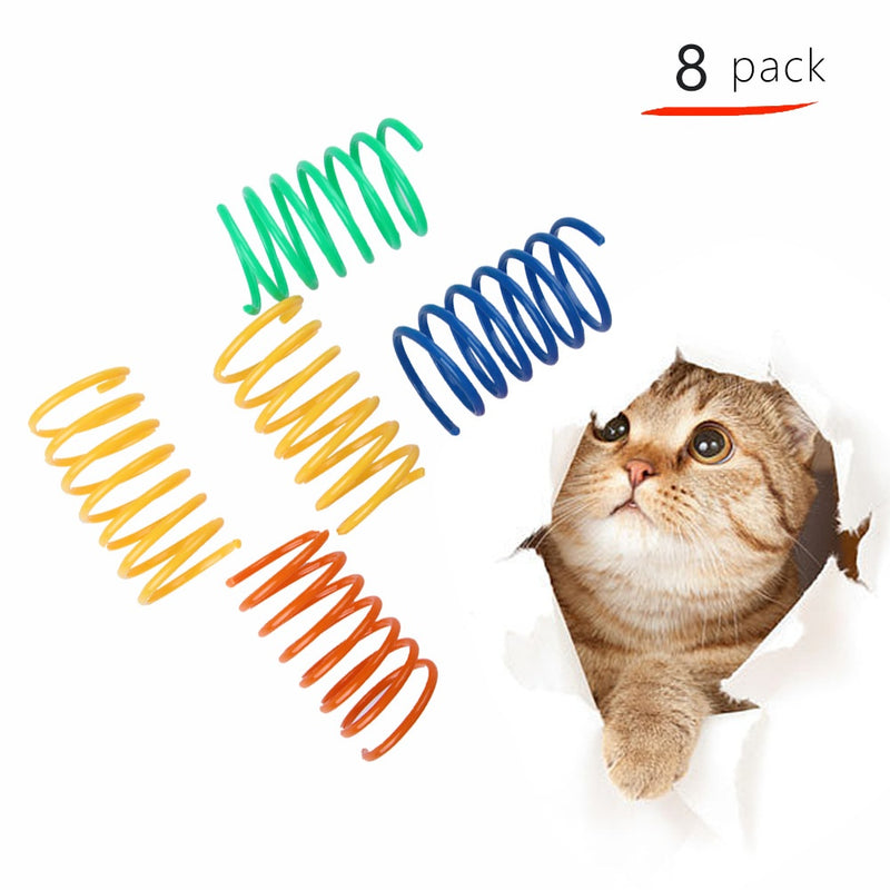 Brinquedo de Mola de Plástico Colorido para Gatos Artigos para Animais de Estimação
