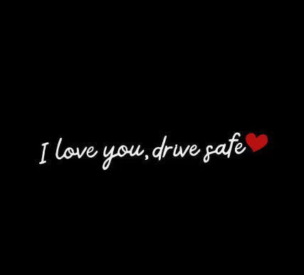 Safe Driving Waterproof Vinyl Bumper Stickers Car Universal Rearview Mirror Decorative Sticker