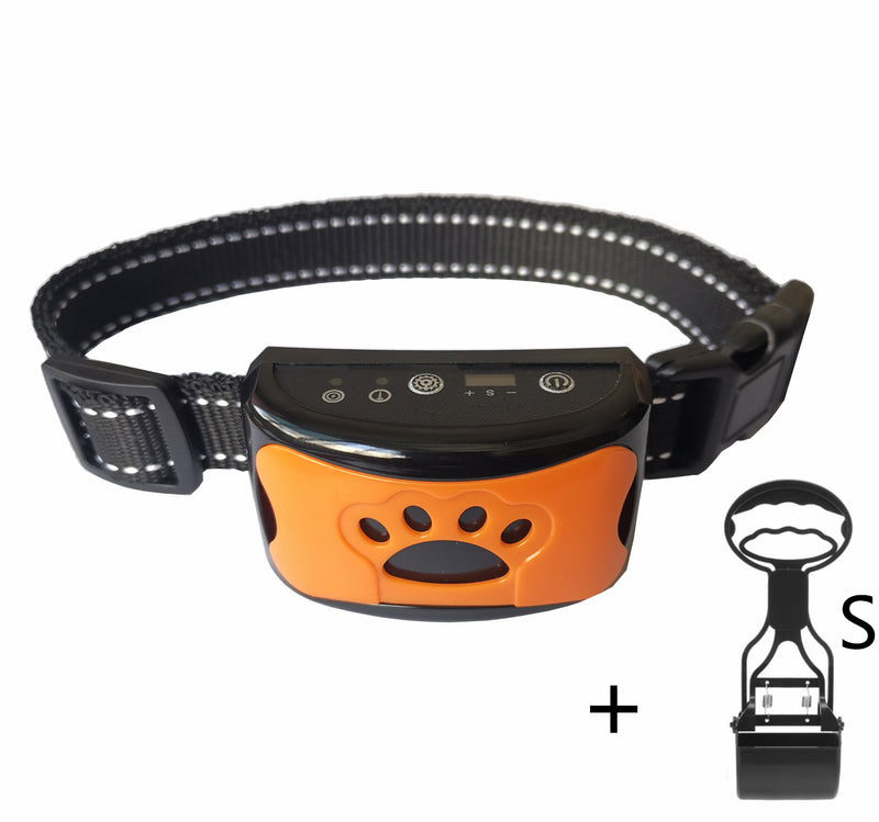 Hundetraining Halsband Wasserdicht Elektrisch Haustier Fernbedienung Wiederaufladbarer Hunde Trainer Bell Stopp Gerät Mit Schock Vibration Ton