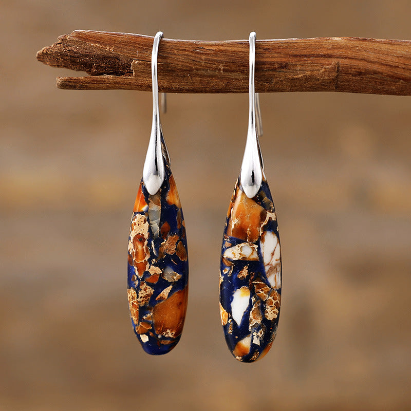 Bohemian Emperor Stone Drop Earrings