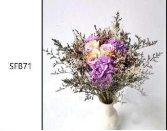 Plant Dried Flowers And Reed Decoration