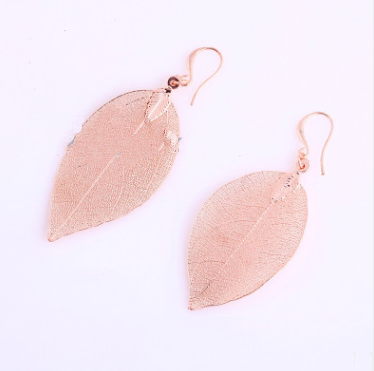 European and American jewelry new trend temperament long leaves earrings female earrings jewelry