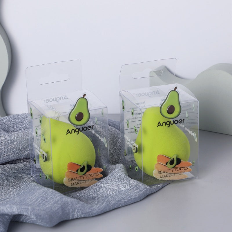 Pfirsichfarbener Make-up-Schwamm Puder