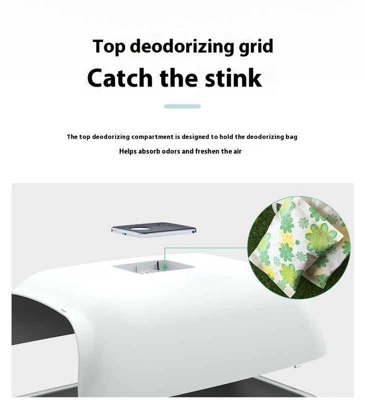 Litter Box Fully Enclosed Cat Toilet
