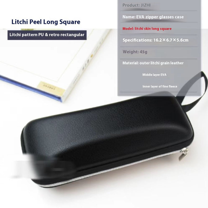 Large Sports Sunglasses Simple Zipper Creative Myopia Eye Case