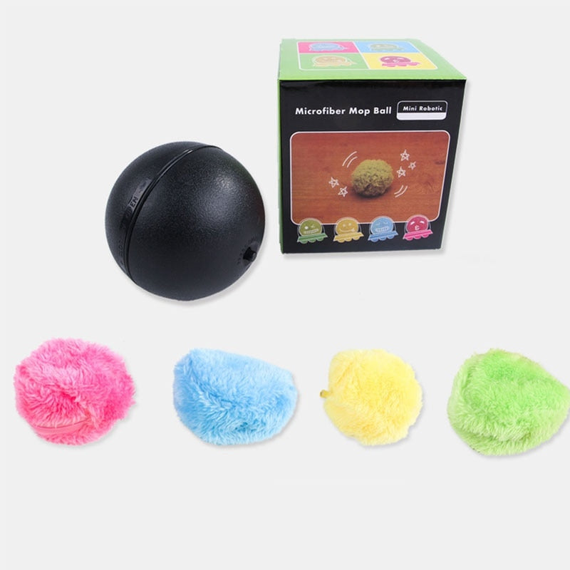 Magischer, automatisch aktivierbarer Rollball für Hunde und Katzen – Interaktives, lustiges, elektrisches Plüsch-Spielzeug für Haustiere