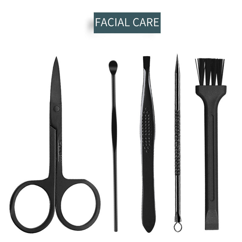 16-teiliges Set Nagelknipser Schneider Trimmer Ohrlöffel Pflegeset Maniküre-Set Pediküre Zehennagel-Kunst-Werkzeug-Set mit Tasche