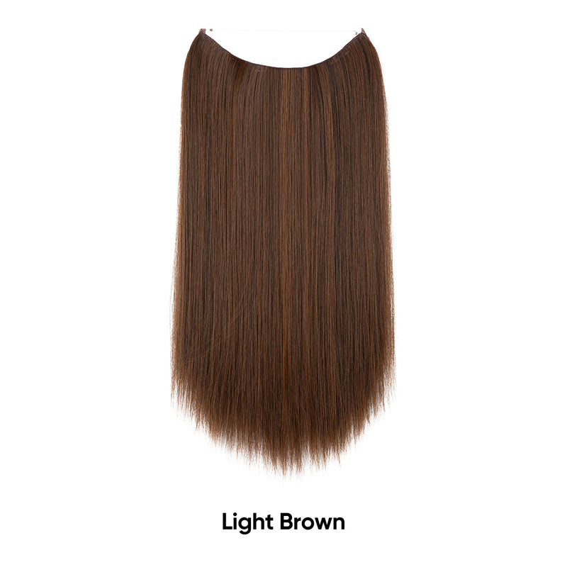 Women's One-piece Adjustable Invisible Straight Multi-color Gradient Hair Extension Fishline