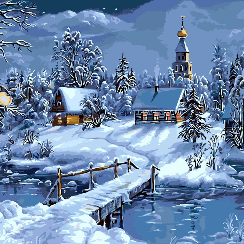 Malen nach Zahlen - Winter